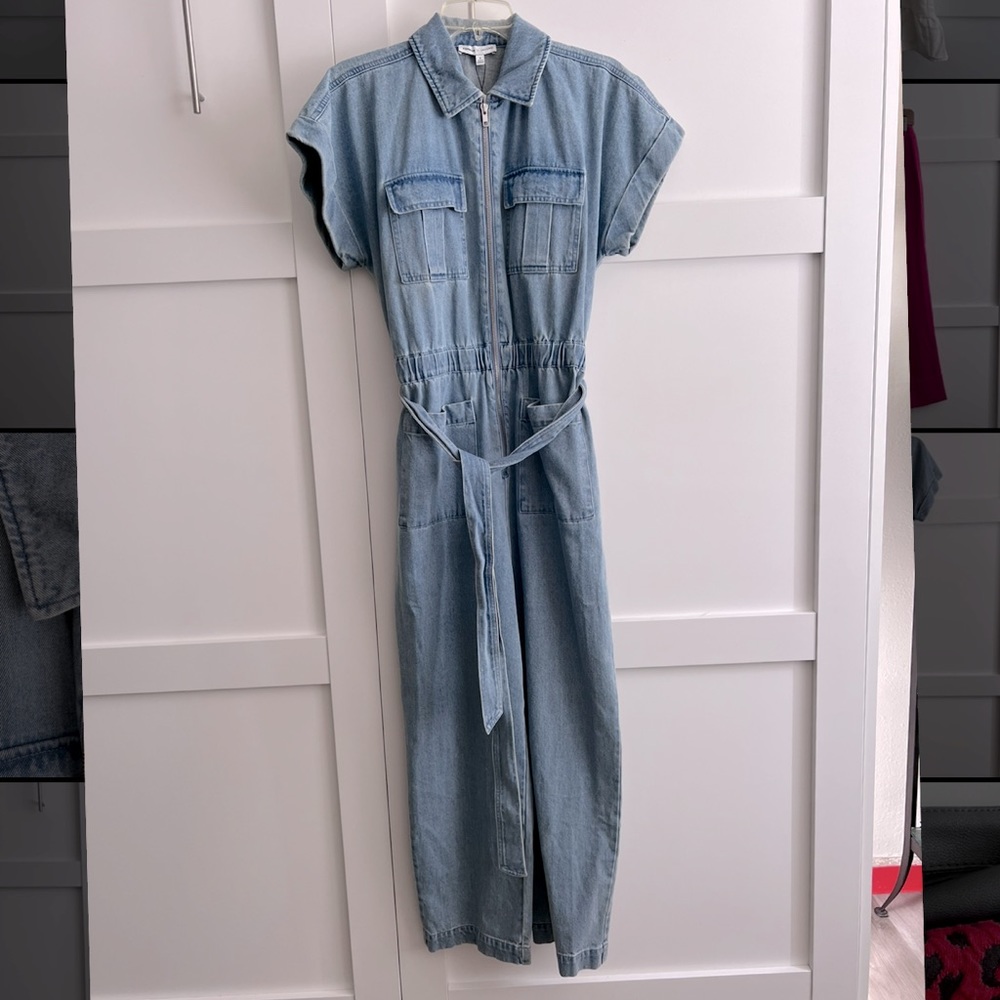 NWT Express Ladygang Denim Jumpsuit size 6